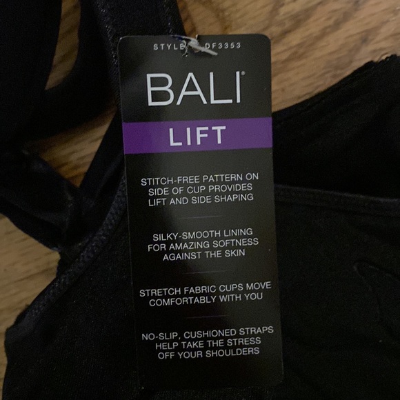 Bali Lift Black Bra 42DD - Picture 3 of 3
